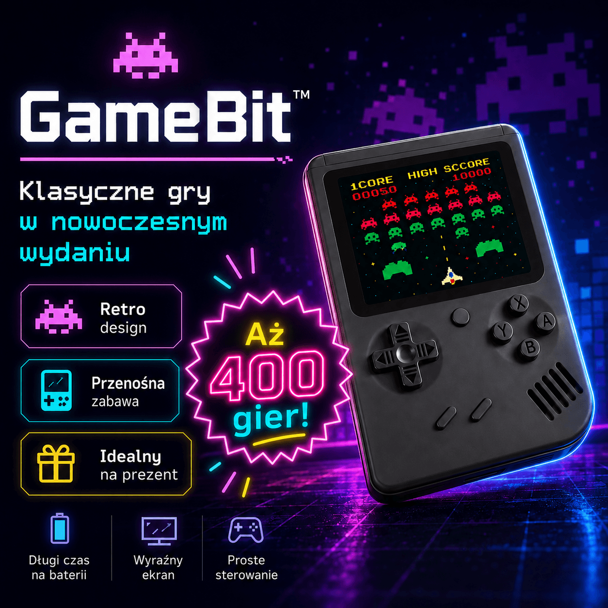 GameBit™ - Klasyczne Gry w Nowoczesnym Wydaniu